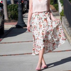 Floral Bobeau Midi-Skirt, size small